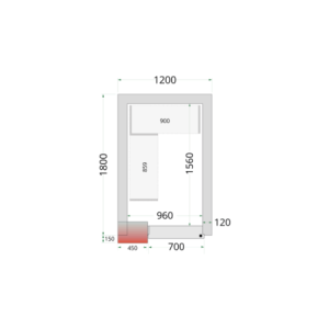 Chambre Froide Négative - 1200 x 1800 : Rješenje za hlađeno skladištenje TEFCOLD
