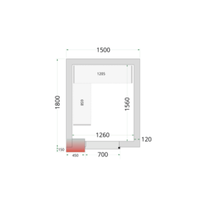 Chambre Froide NégativeTEFCOLD - 1500 x 1800 | Performanse optimalne i velikodušno skladištenje