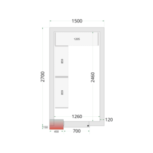 Negativna hladna komora TEFCOLD - 1500 x 2700: optimizirana, učinkovita i modularna.