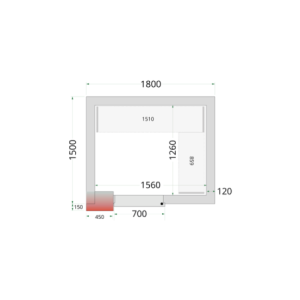 Chambre Froide Négative TEFCOLD - 1800 x 1500 | Profesionalno optimizirano skladištenje