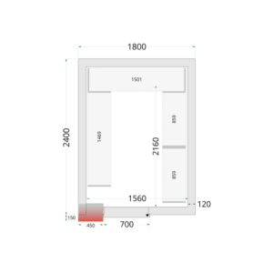 Negativna hladna komora 1800x2400 - TEFCOLD: Optimalno skladištenje za profesionalce u kuhinji