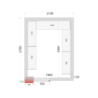 Chambre Froide Négative TEFCOLD - Dimenzije 2100x2700mm | Profesionalno Skladištenje