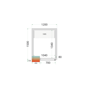 Chambre Froide Positive 1200x1500 TEFCOLD - Rješenje za skladištenje prilagođeno profesionalcima u kuhinji.