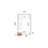 Chambre Froide Positive TEFCOLD 1200x1800 - Optimizirano skladištenje | Fourniresto