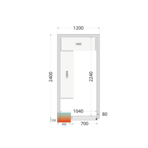 Chambre Froide Positive TEFCOLD - 1200x2400mm | Profesionalno skladištenje
