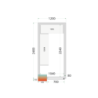 Chambre Froide Positive TEFCOLD - 1200x2400mm | Profesionalno skladištenje