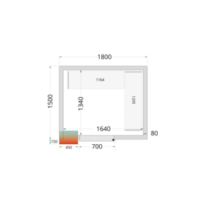 Pozitivna Hladna Komora TEFCOLD - 1800 x 1500 | Idealno Rješenje za Skladištenje