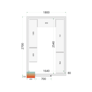 Pozitivna hladna komora - 1800 x 2700 - TEFcold - Optimizirano skladištenje i pristupačna cijena