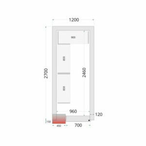 Kit za police za hladnjaču 1200 x 2700 | TEFCOLD - Optimizirano skladištenje i otporno na perilicu posuđa
