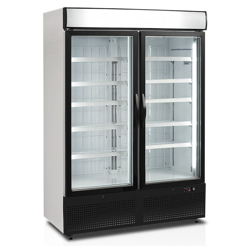 Vitrine Congélateur Verticaux Blanc - 2 Portes Vitrées - 930 L TEFCOLD | Fourniresto Vitrine Congélateur Verticaux Blanc - 2 Portes Vitrées - 930 L TEFCOLD | Fourniresto