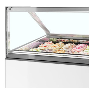 Ventilirani stakleni izlog s ravnim prednjim dijelom - 20 x 5 L | TEFCOLD MILLENNIUM ST20