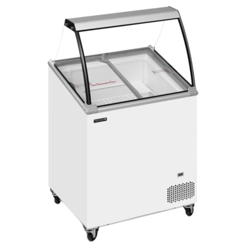 Congélateur Coffre à Glace avec Verre Incurvé - 157 L | TEFCOLD | Stock-direct CHR Congélateur Coffre à Glace avec Verre Incurvé - 157 L | TEFCOLD | Stock-direct CHR