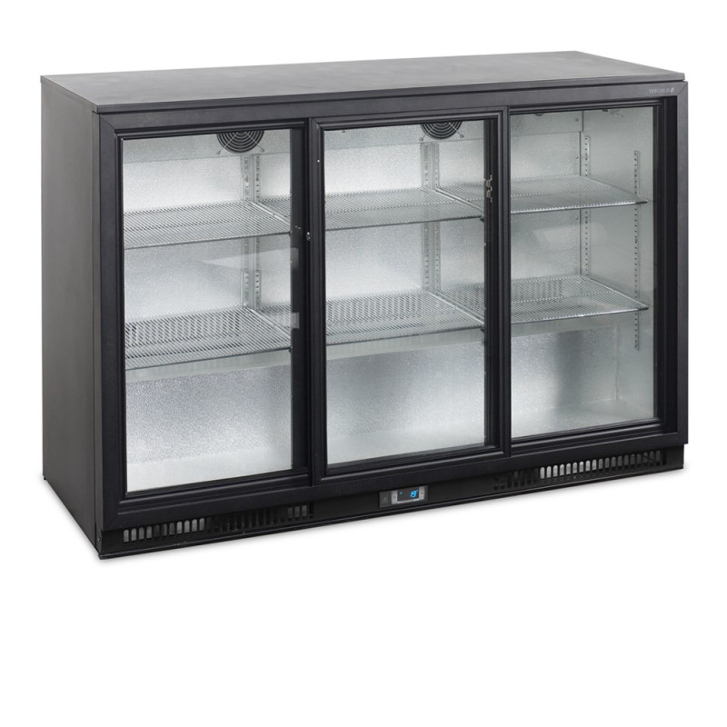 Refrigerated Back Bar 3 Glass Doors - Storage 288 L | TEFCOLD Refrigerated Back Bar 3 Glass Doors - Storage 288 L | TEFCOLD