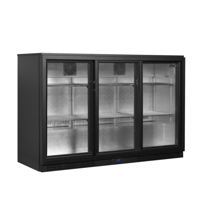 Refrigerated Back Bar 3 Sliding Doors - TEFCOLD BA31S-3 | capacity 288L Refrigerated Back Bar 3 Sliding Doors - TEFCOLD BA31S-3 | capacity 288L