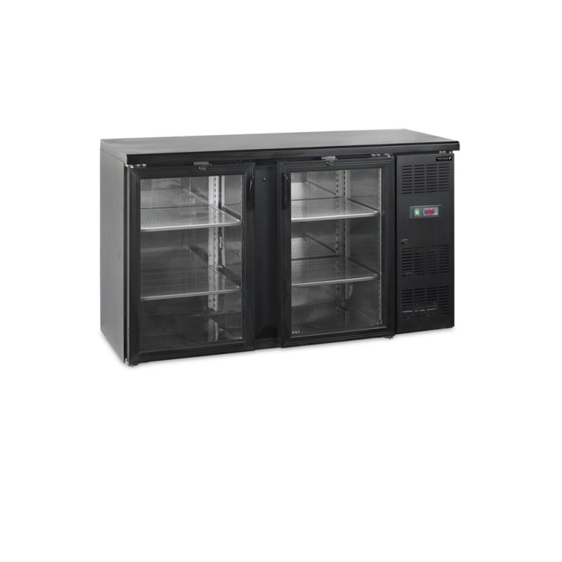 Arrière-Bar Réfrigéré 277L à Portes Vitrées - TEFCOLD : stockage professionnel pratique et efficace Arrière-Bar Réfrigéré 277L à Portes Vitrées - TEFCOLD : stockage professionnel pratique et efficace