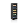 Armoire Réfrigérée à Boissons Noir TEFCOLD - Porte Vitrée 347L - Elegancija i Performanse
