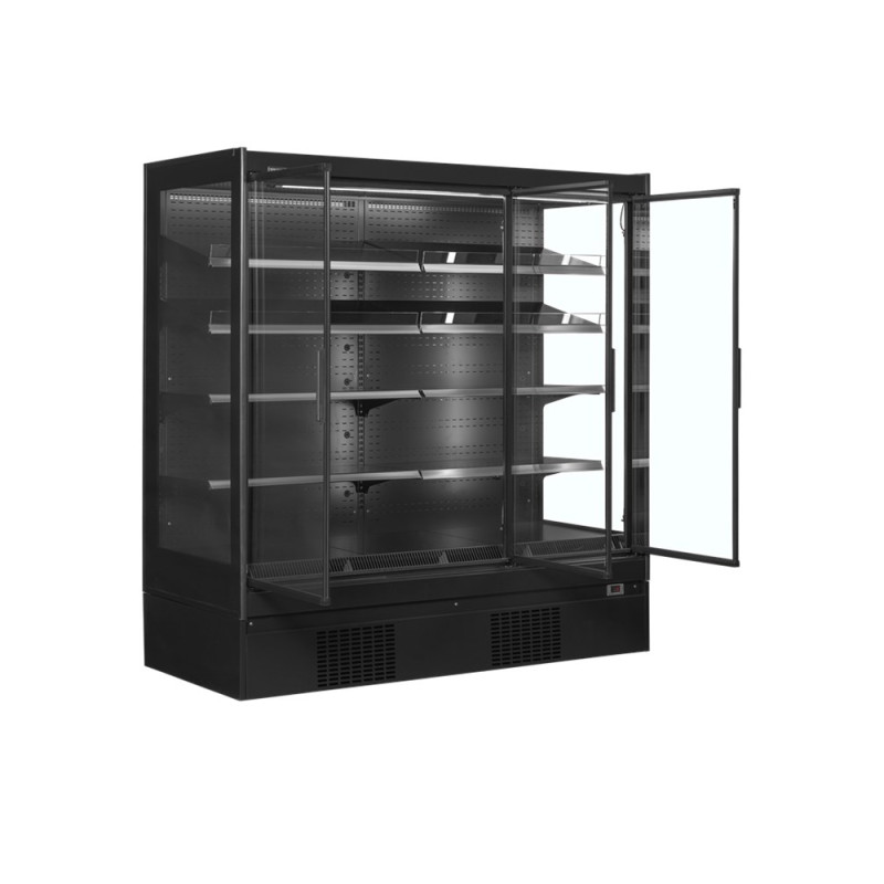 Vitrine Réfrigérée Supermarché Noir 3 Portes 1160 L TEFCOLD - Écoénergétique & Spacieuse Vitrine Réfrigérée Supermarché Noir 3 Portes 1160 L TEFCOLD - Écoénergétique & Spacieuse