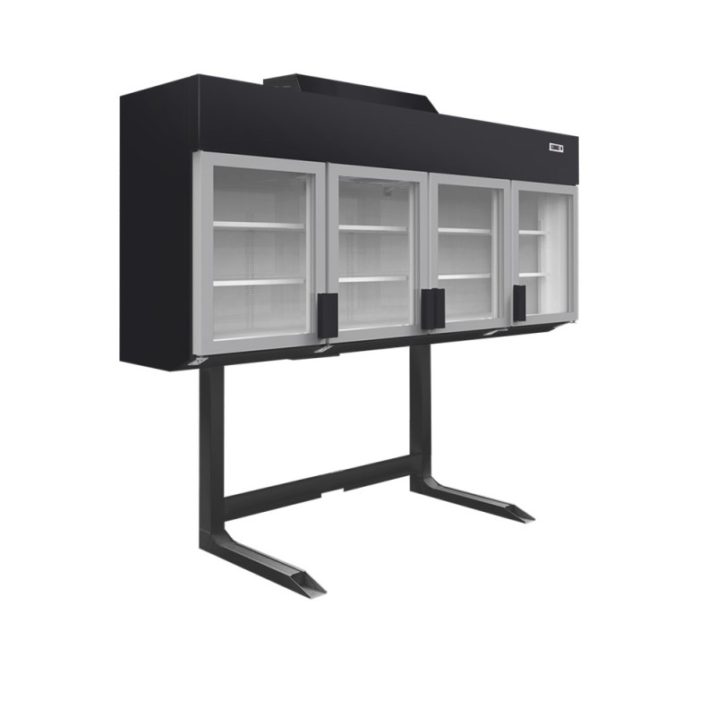 Zamrzivač Zidni Supermarket Crni TEFCOLD 650L - 4 Vrata Zamrzivač Zidni Supermarket Crni TEFCOLD 650L - 4 Vrata