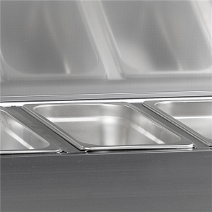 Saladette Inox TEFCOLD - Statički - 5 GN 1/4