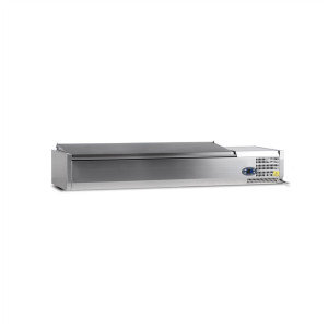 Saladette à Poser Couvercle Inox - Statique - 7 GN 1/3 - TEFCOLD