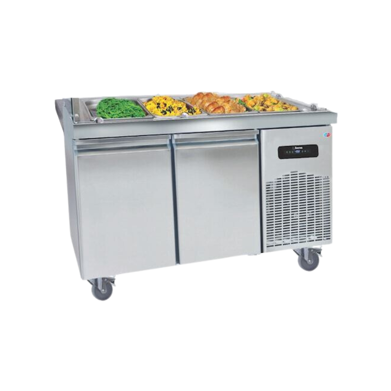 Stainless Steel Heated Buffet 4 Pans Refrigerated Sideboard 2 Doors MultiGroup Stainless Steel Heated Buffet 4 Pans Refrigerated Sideboard 2 Doors MultiGroup