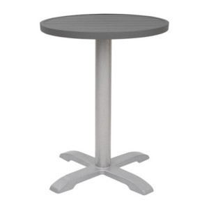 Okrugli stolni pladanj od tamnosive aluminijske legure 580 mm Bolero - Moderan stil & otpornost