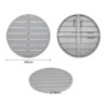 Okrugli stolni pladanj od svijetlo sive aluminijske legure 580 mm Bolero - Moderan stil