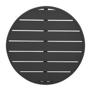 Okrugli stolni pladanj od crnog aluminija Bolero 580mm - Moderan i otporan