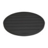 Okrugli stolni pladanj od crnog aluminija Bolero 580mm - Moderan i otporan