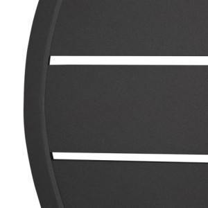 Okrugli stolni pladanj od crnog aluminija Bolero 580mm - Moderan i otporan