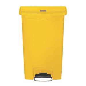 Koš za smeće s pedalom Slim Jim Rubbermaid - Žuta 50L