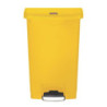 Koš za smeće s pedalom Slim Jim Rubbermaid - Žuta 50L