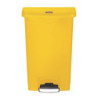 Koš za smeće s pedalom Slim Jim Rubbermaid - Žuta 50L