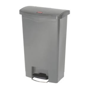 Poubelle à Pédale Frontale Grise 50L - Higijenski & Praktično | Rubbermaid