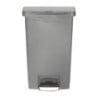 Poubelle à Pédale Frontale Grise 50L - Higijenski & Praktično | Rubbermaid