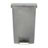 Front Pedal Bin Grey 50L - Hygienic & Practical | Rubbermaid