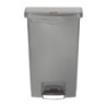 Poubelle à Pédale Frontale Grise 50L - Higijenski & Praktično | Rubbermaid