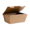 Kutije za hranu od mikrovalovno valovitog materijala, biorazgradive 110 x 150 mm - Paket od 300, Vegware