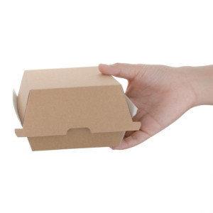 Male kutije za hamburger od 112 mm - paket od 150 komada, kraft Fiesta