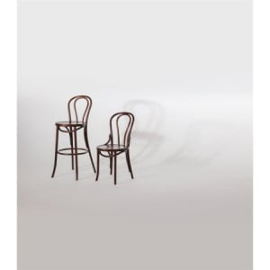 Visoka barska stolica Bistro Savijeno Drvo Orah Izuzetna Kvaliteta