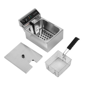 Friteza Profesionalna 10 L 3000 W Inox — Termostat