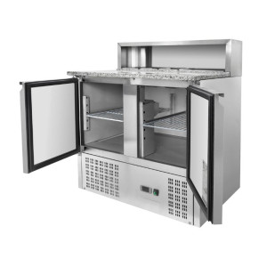 Hladnjak za pizzu - 2 vrata - 5 GN 1/6 posuda - Dynasteel
