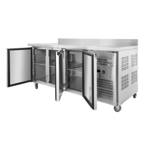 Table Hladnjak 3 Vrata GN1/1 - Dubina 700 s Naslonom - Dynasteel