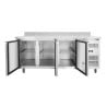 Table Hladnjak 3 Vrata GN1/1 - Dubina 700 s Naslonom - Dynasteel