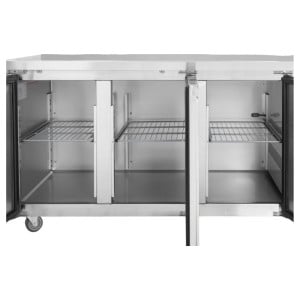 Table Hladnjak 3 Vrata GN1/1 - Dubina 700 s Naslonom - Dynasteel
