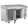 Pizza ormar 600x400 - 1 vrata i 7 ladica - Dynasteel