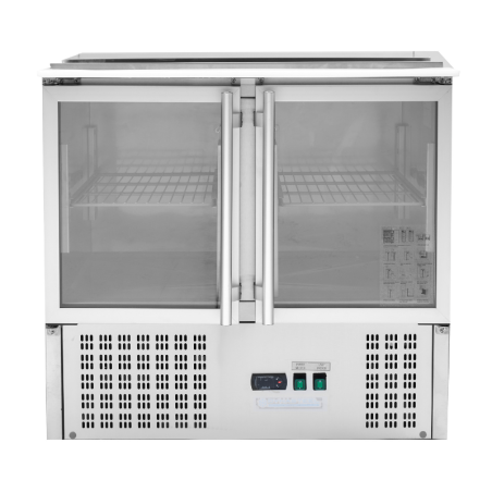 Saladette Compact - 2 Staklena Vrata s Otvorenim Krovom - Dynasteel