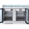 Saladette Hladnjak 4 GN 1/1 - 3 Staklena Vrata - Dynasteel