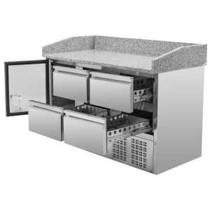 Kompaktni rashladni ormarić za pizzu 600x400 - Dynasteel