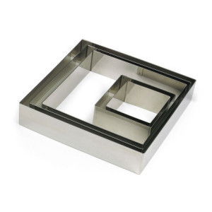 Moule Carré Inox 80x80 mm - Gobel, profesionalni alat za pečenje